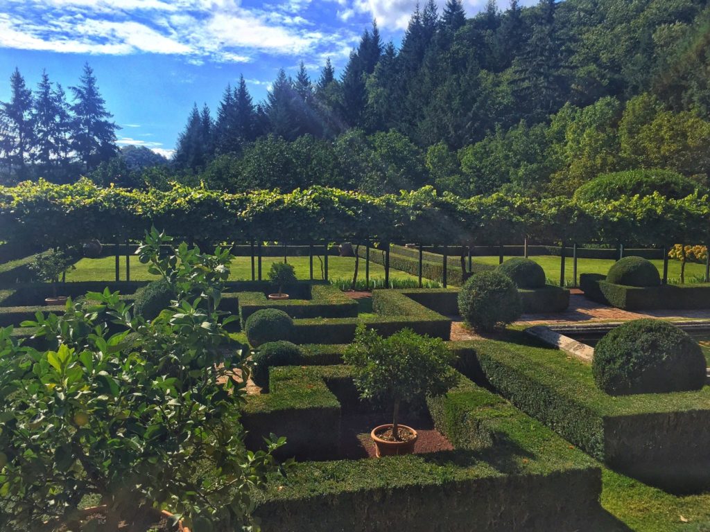 Badia a Coltibuono gardens, Tuscany, Italy road trip