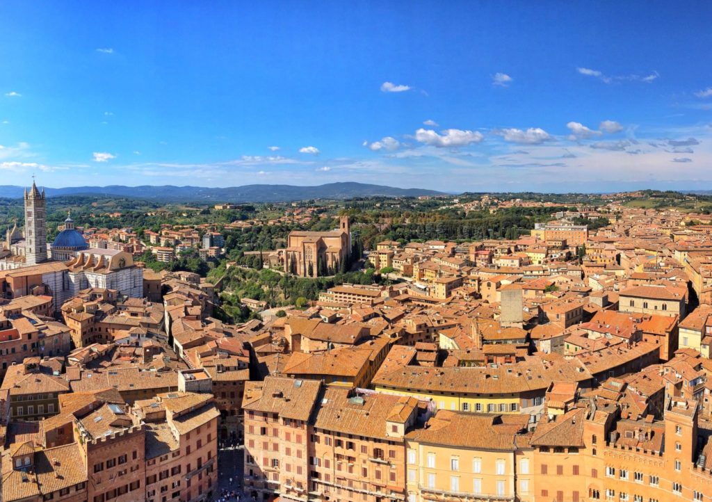 Siena views from a Tuscany, Italy road trip