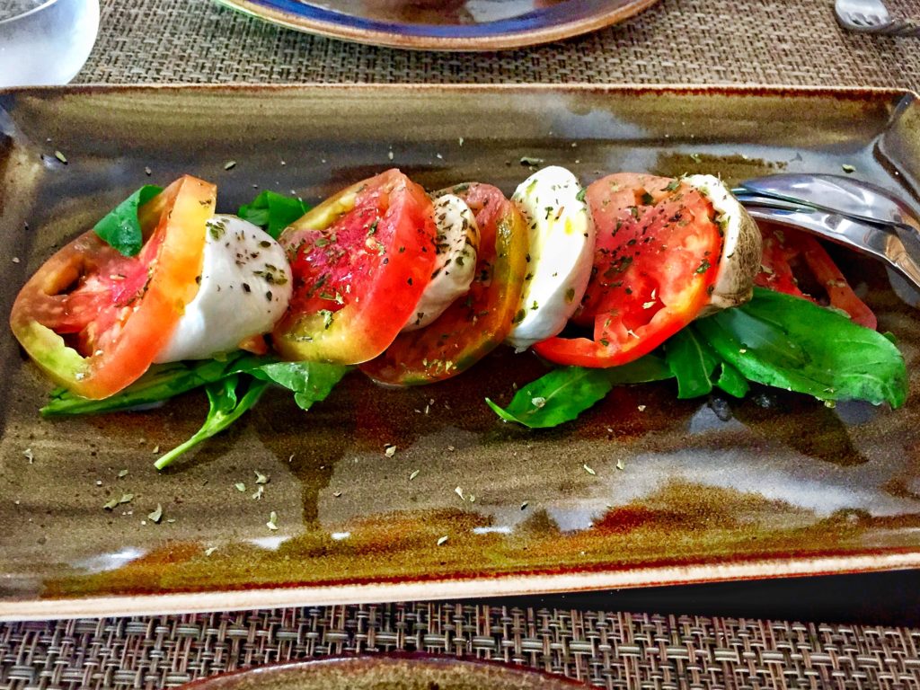 Insalata caprese at Michel'angelo in Capri