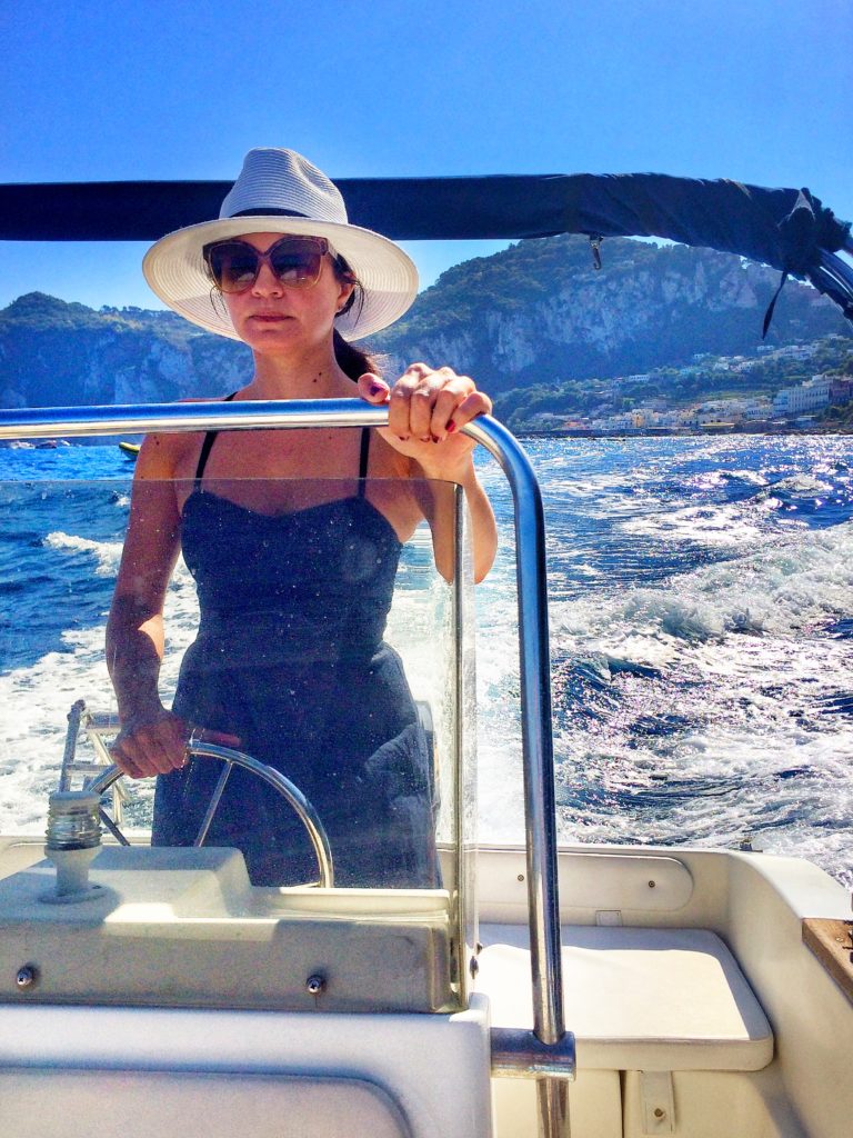 Channeling my inner Bond girl in Capri