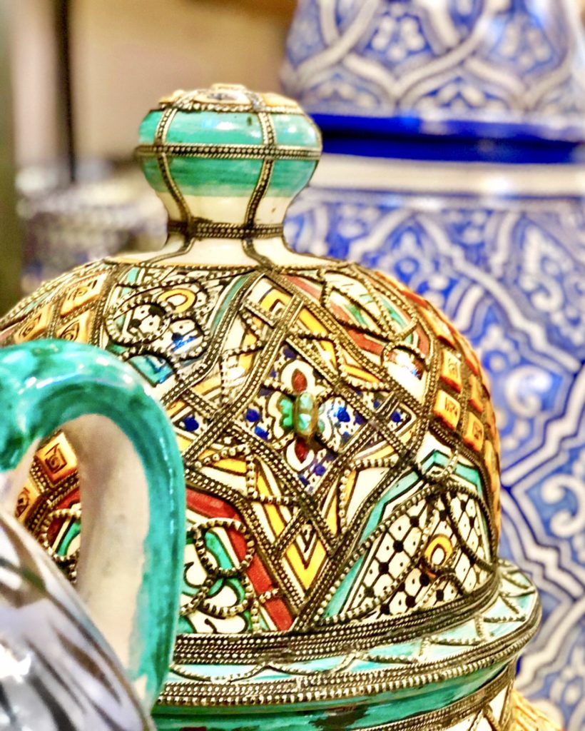 Tangier Morocco pottery