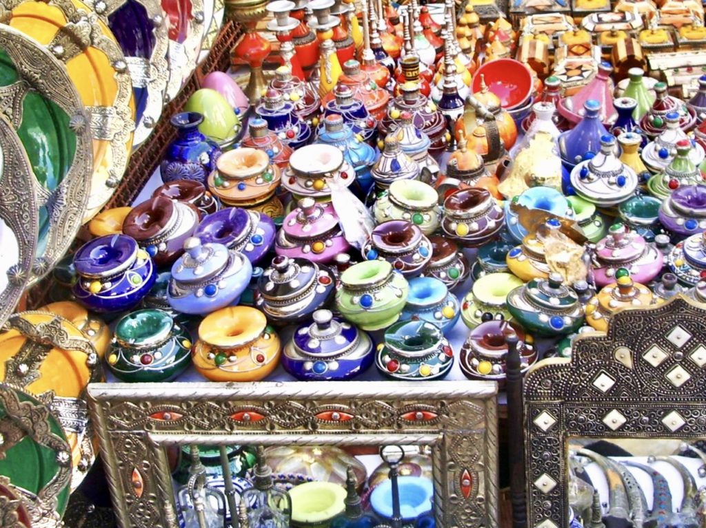 Tangier Morocco pottery