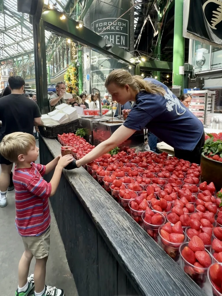 Turnips at Borough Market, best things to do in London with kids